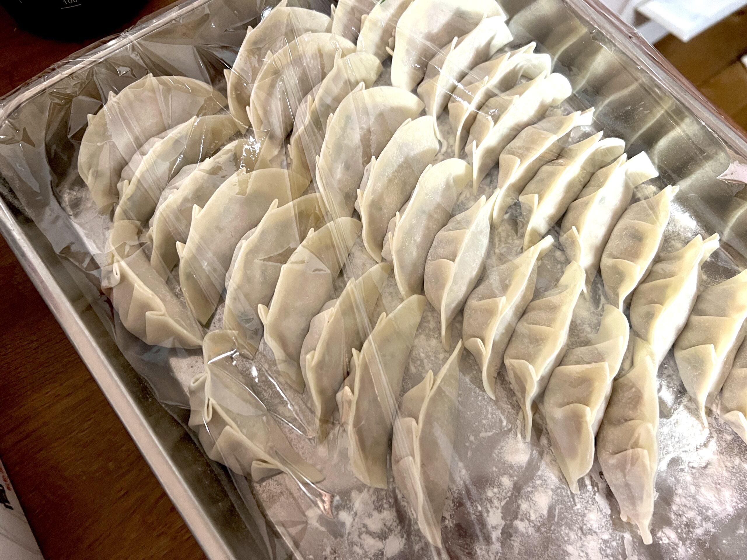 母の日は餃子パーティー
